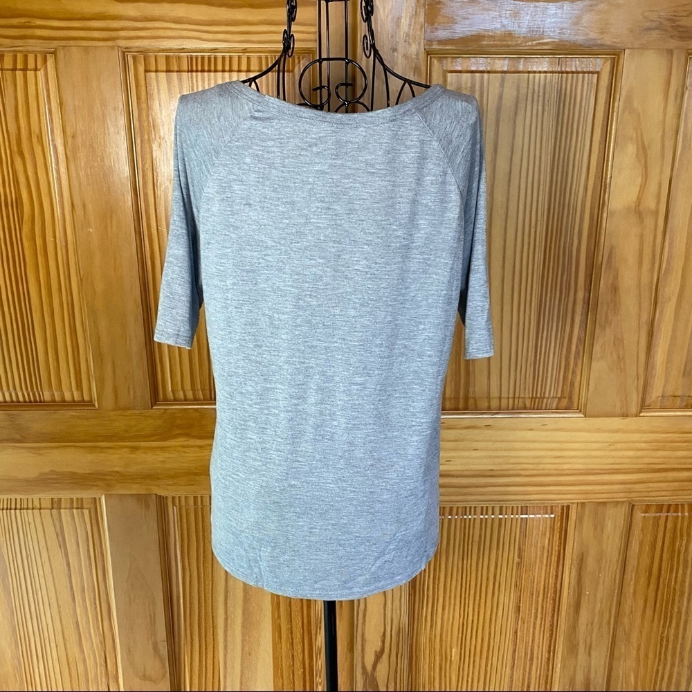 Fair Oaks Scoop Neck Flag Anchor T-shirt Gray Size Medium - Picture 4 of 9